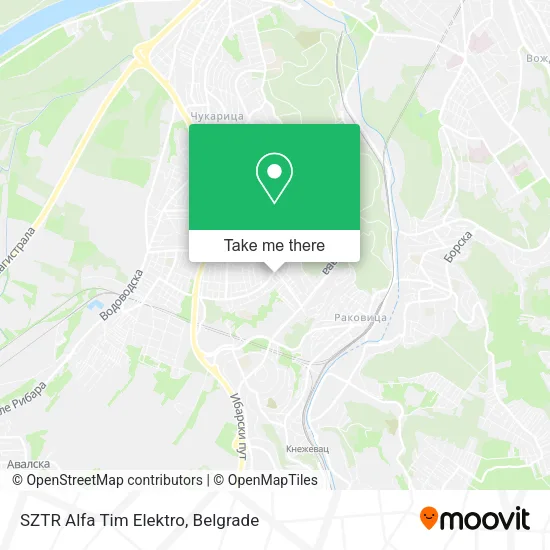 SZTR Alfa Tim Elektro map