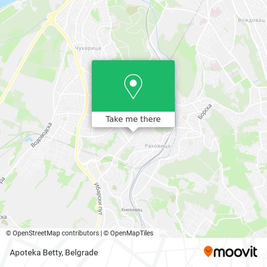 Apoteka Betty map