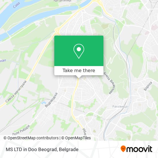 MS LTD in Doo Beograd map