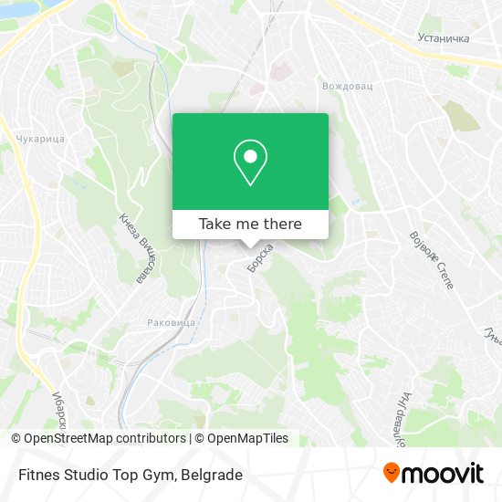 Fitnes Studio Top Gym map