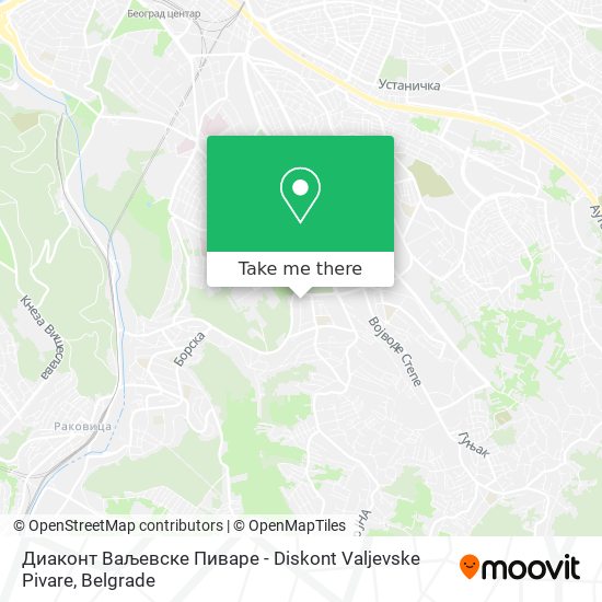 Диаконт Ваљевске Пиваре - Diskont Valjevske Pivare map