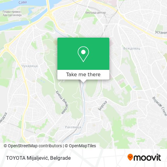 TOYOTA Mijaljević map