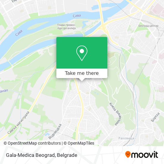 Gala-Medica Beograd map