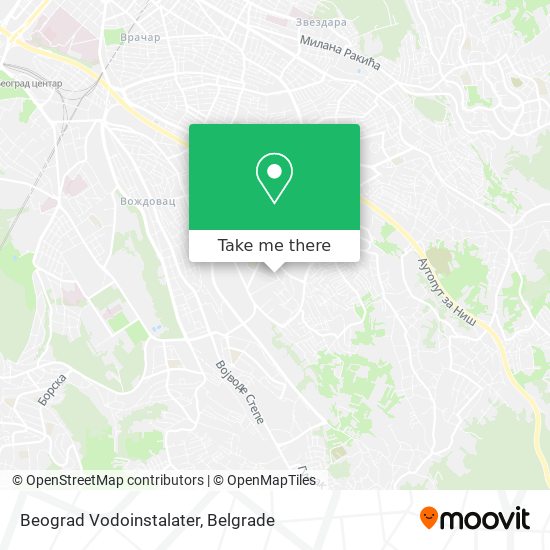 Beograd Vodoinstalater map