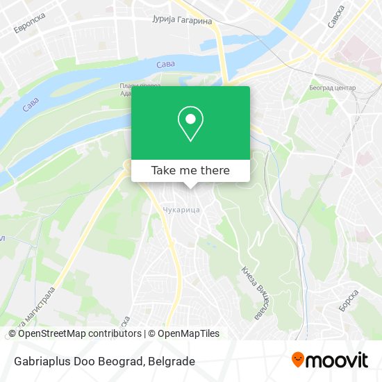 Gabriaplus Doo Beograd map