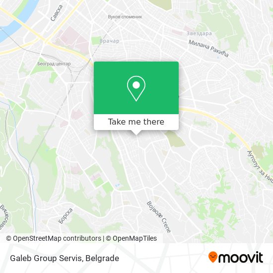 Galeb Group Servis map