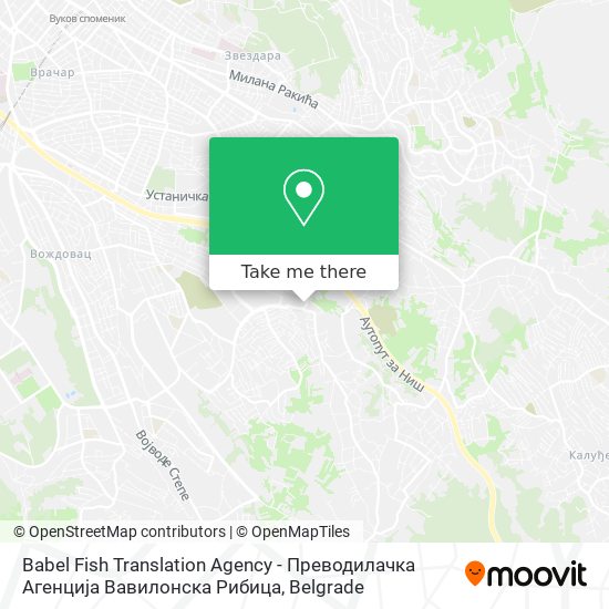 Babel Fish Translation Agency - Преводилачка Агенција Вавилонска Рибица map