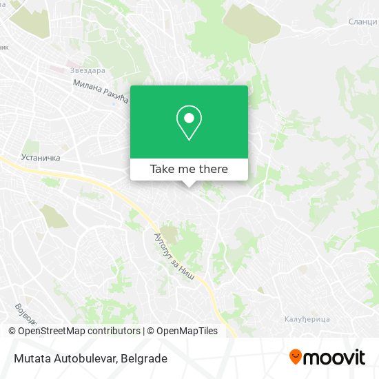 Mutata Autobulevar map