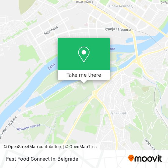 Fast Food Connect In map