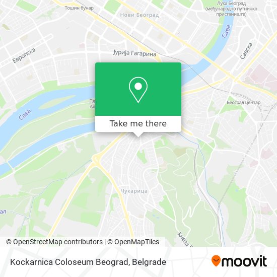 Kockarnica Coloseum Beograd map