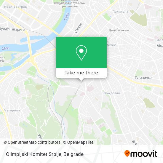 Olimpijski Komitet Srbije map