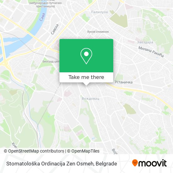 Stomatološka Ordinacija Zen Osmeh map