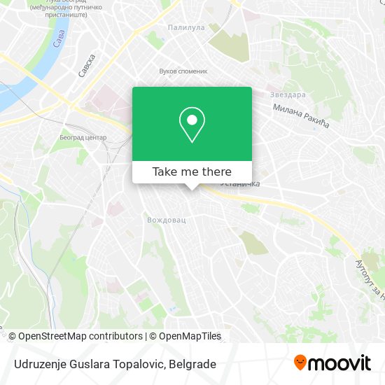 Udruzenje Guslara Topalovic map