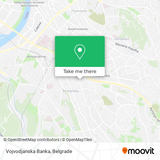 Vojvodjanska Banka map