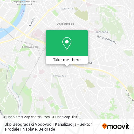 Jkp Beogradski Vodovod I Kanalizacija - Sektor Prodaje I Naplate map