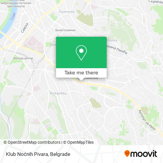 Klub Noćnih Pivara map