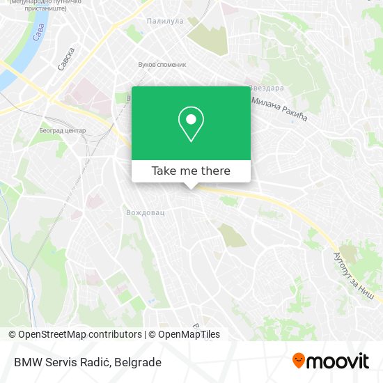 BMW Servis Radić map