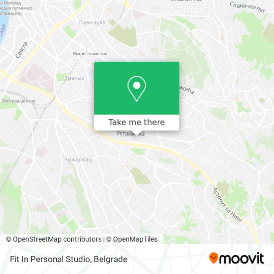 Fit In Personal Studio map