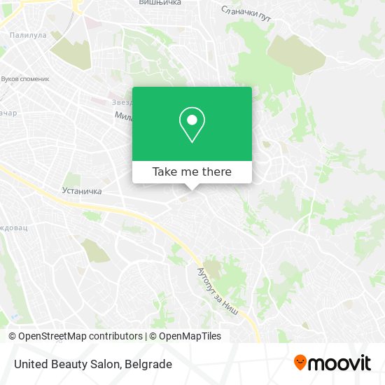 United Beauty Salon map