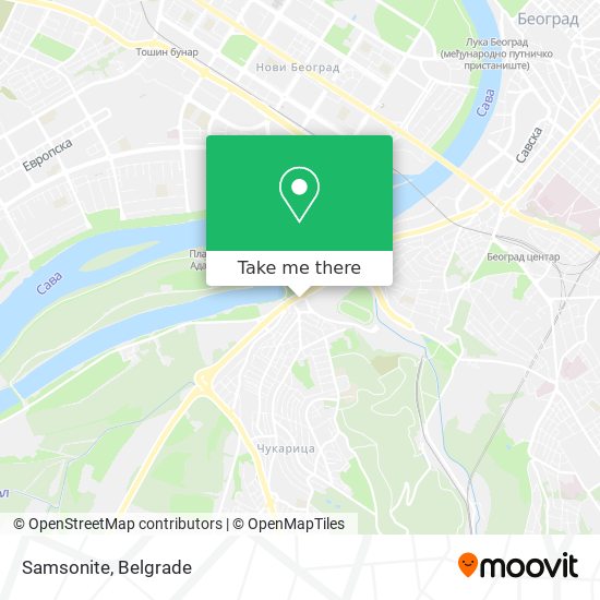 Samsonite map