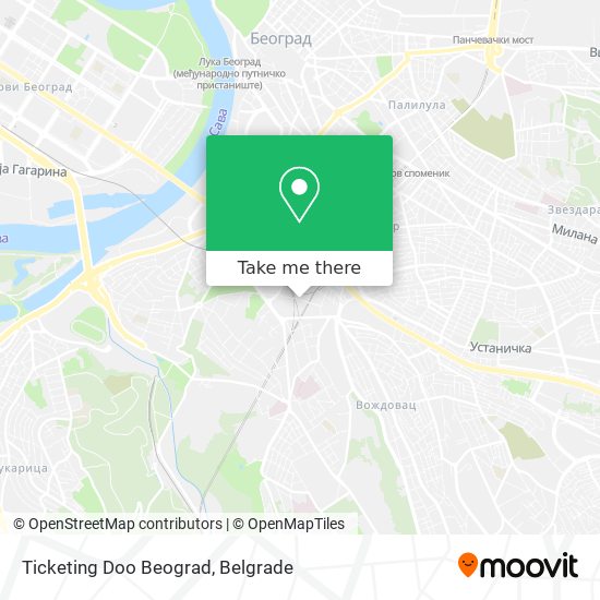 Ticketing Doo Beograd map