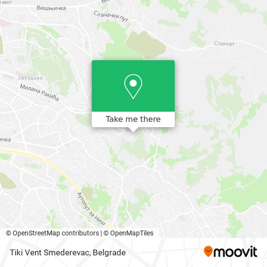 Tiki Vent Smederevac map