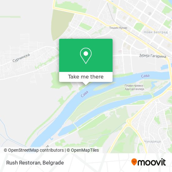 Rush Restoran map