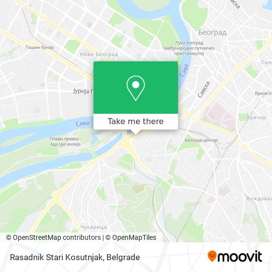 Rasadnik Stari Kosutnjak map