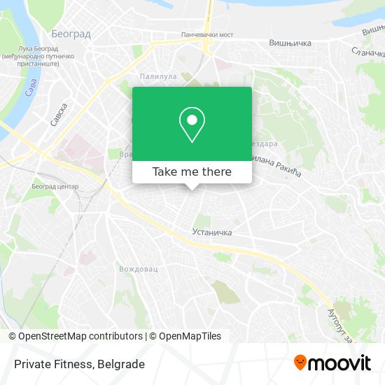 Private Fitness map