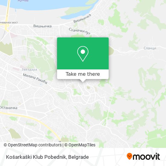 Košarkaški Klub Pobednik map