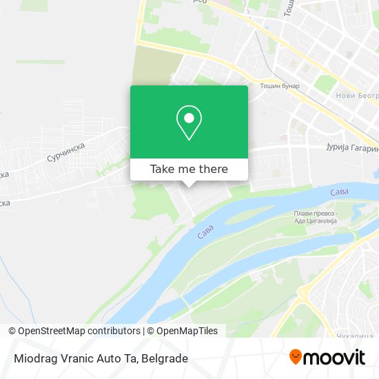 Miodrag Vranic Auto Ta map