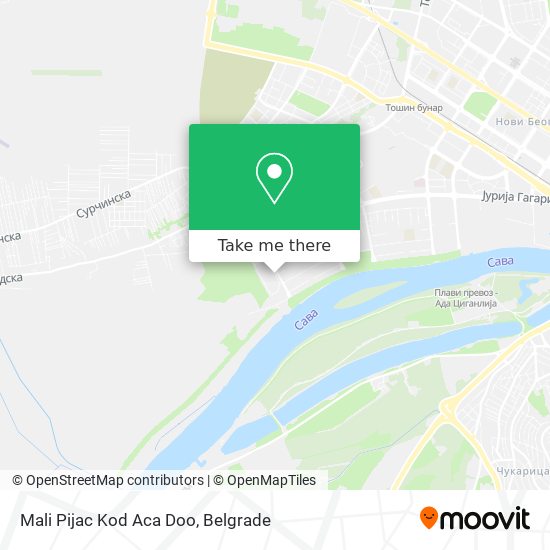 Mali Pijac Kod Aca Doo map