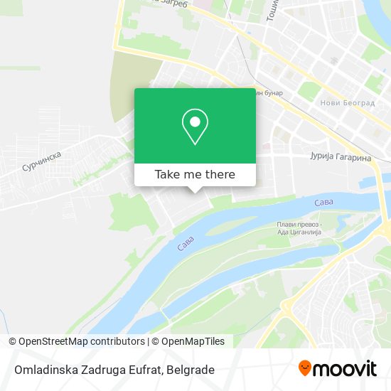 Omladinska Zadruga Eufrat map