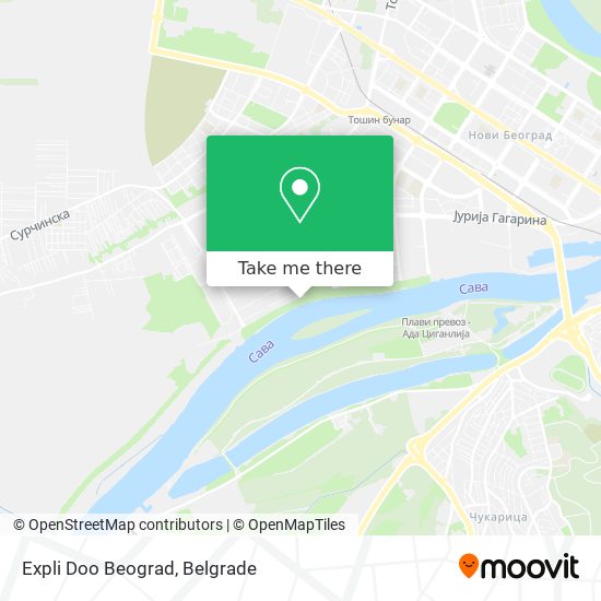 Expli Doo Beograd map