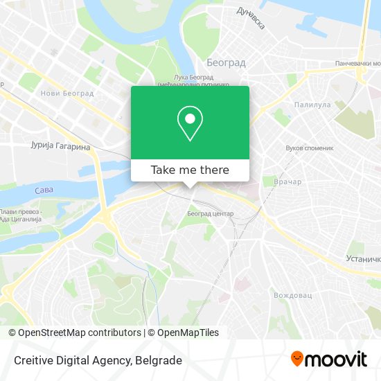 Creitive Digital Agency map