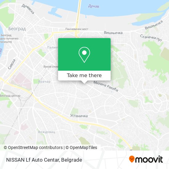 NISSAN Lf Auto Centar map