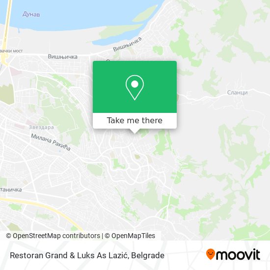 Restoran Grand & Luks As Lazić map