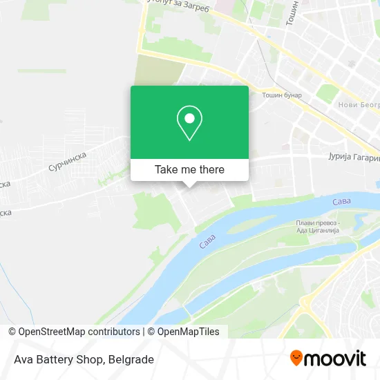 Ava Battery Shop map