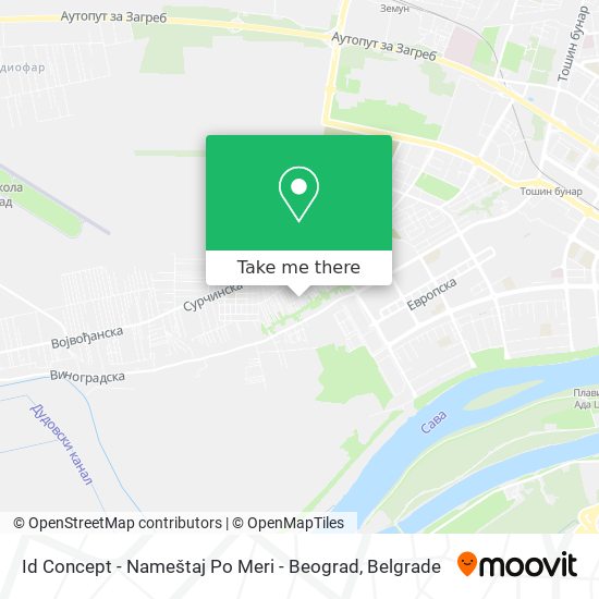 Id Concept - Nameštaj Po Meri - Beograd map