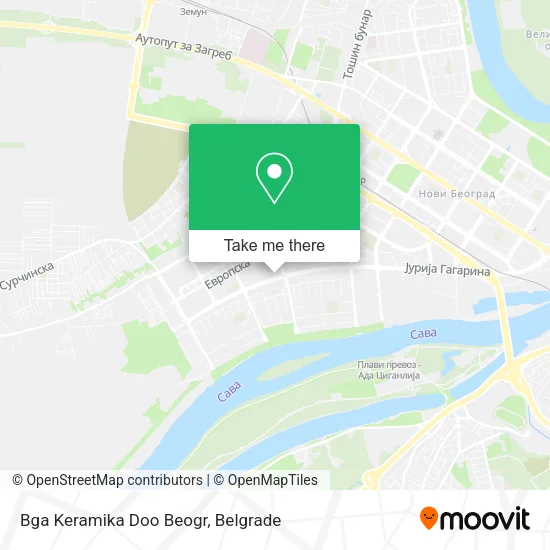 Bga Keramika Doo Beogr map