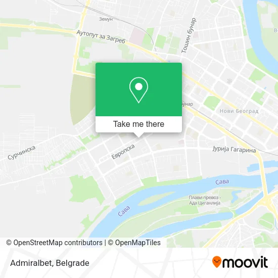 Admiralbet map
