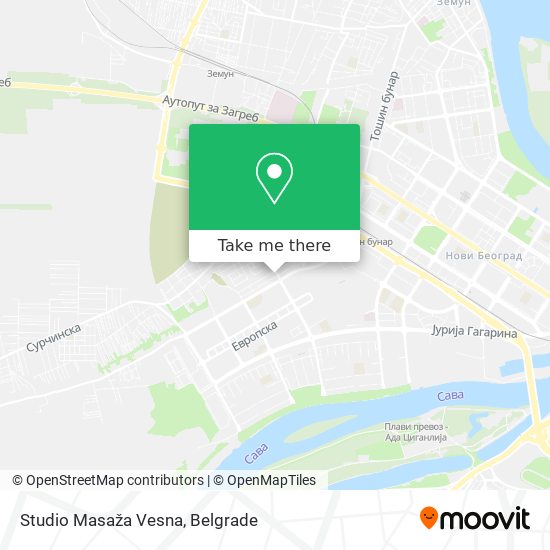 Studio Masaža Vesna map