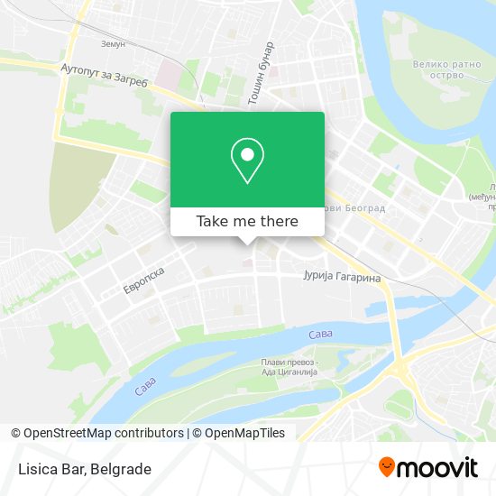 Lisica Bar map