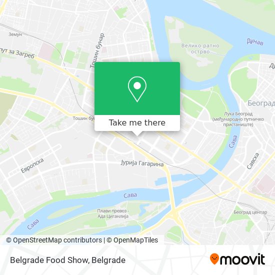 Belgrade Food Show map