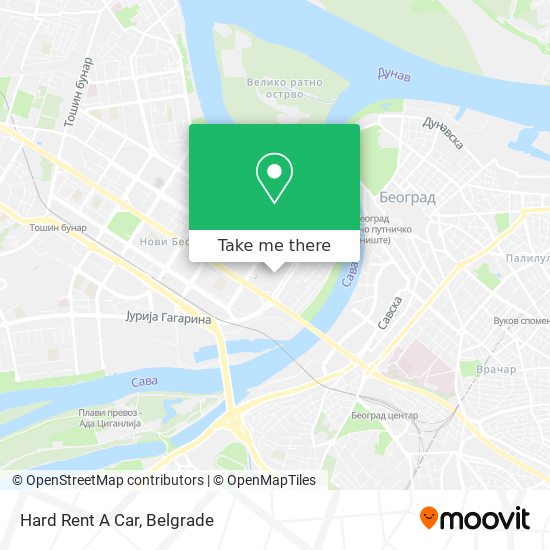 Hard Rent A Car map