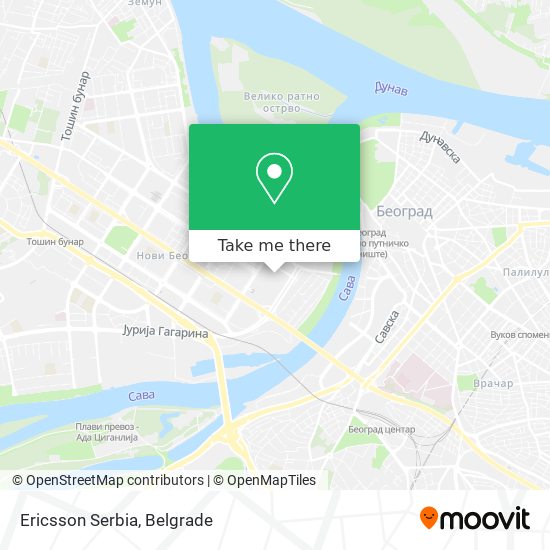 Ericsson Serbia map