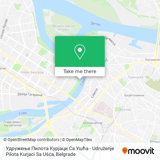 Удружење Пилота Курјаци Са Ушћа - Udruženje Pilota Kurjaci Sa Ušća map