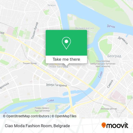 Ciao Moda Fashion Room map