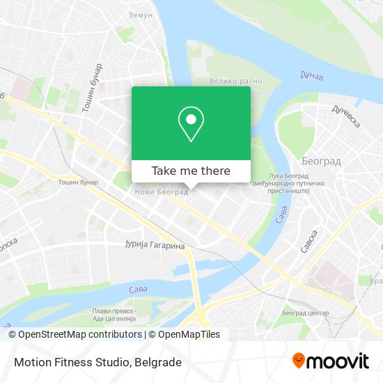 Motion Fitness Studio map