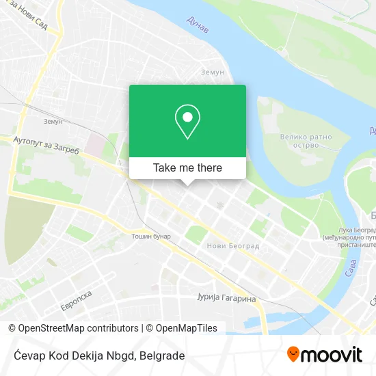 Ćevap Kod Dekija Nbgd map